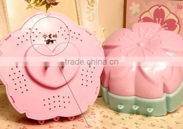 Plug Romantic Sakura Adjustable Voice Light Motion Sensor Led Night Light photo-5