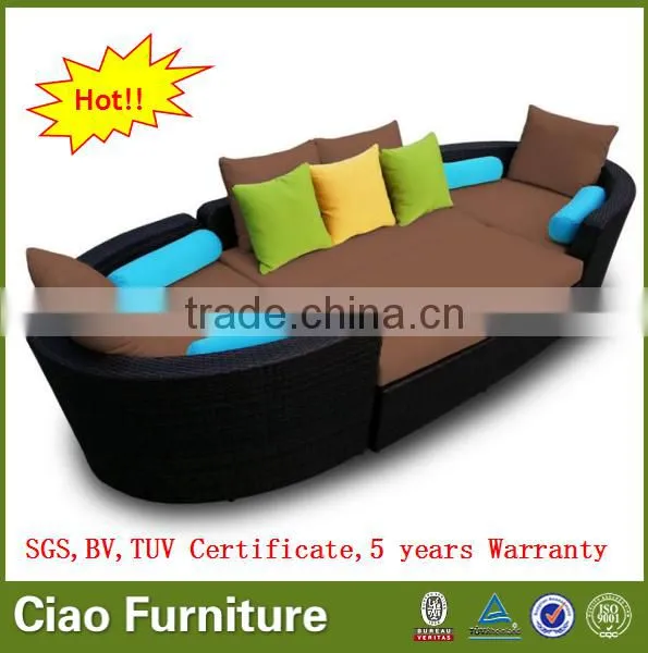 Hot Sell Outdoor Rattan Sofa Modern Patio Modular Sofa Furniture photo-2