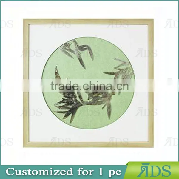 Framed Handmade Iron Slice Shadow Box Wall Decoration Bamboo Design photo-3