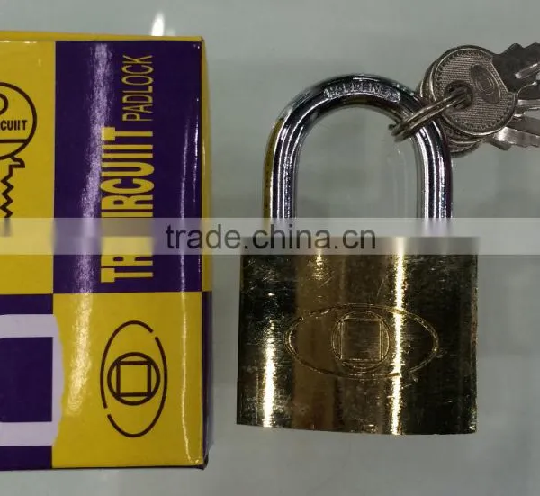 Iron Brass Padlock in Yellow or Gray Color With Master Key photo-2