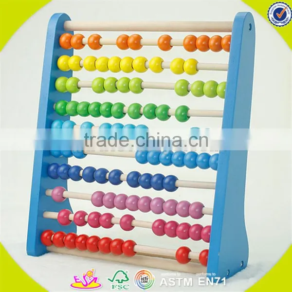 Wholesale Multifunctional Kids Wooden Abacus Toy Colorful Wooden Toy Abacus Superior Quality Wooden Abacus Toy W12A010 photo-4