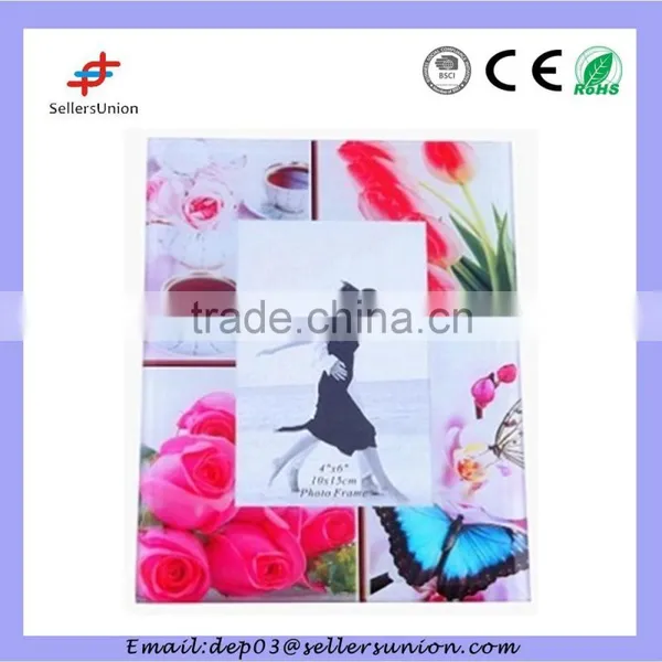 New Design Printed Glass Picture Frame Moulding 6"x8" photo-2