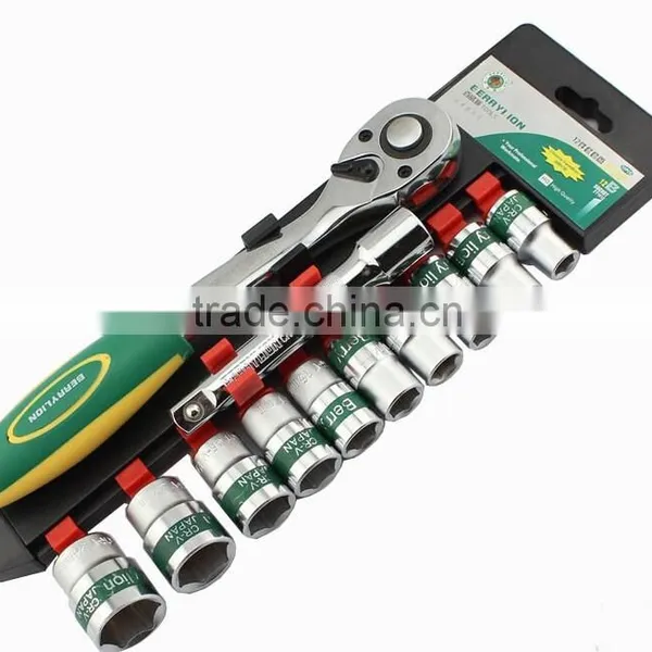 Best Selling 12pcs 1/2" Drive Socket and Ratchet Handle Set With High Quality photo-6