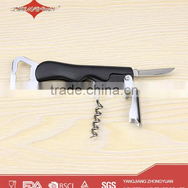 Plastic Corkscrew Beer Wine Opener With 4 in 1 photo-2