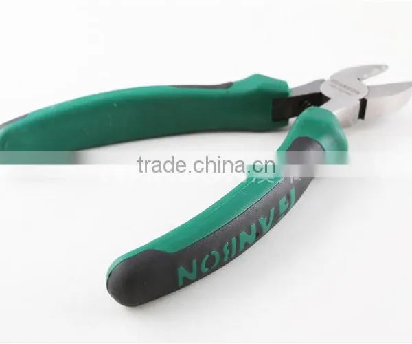 Plastic Handle American Oblique Nose Pliers 6" photo-3