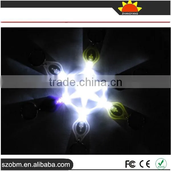 (ZY-W50K) New Fashion Plastic White Light 50000mcd Mini Led Light Keychain photo-5