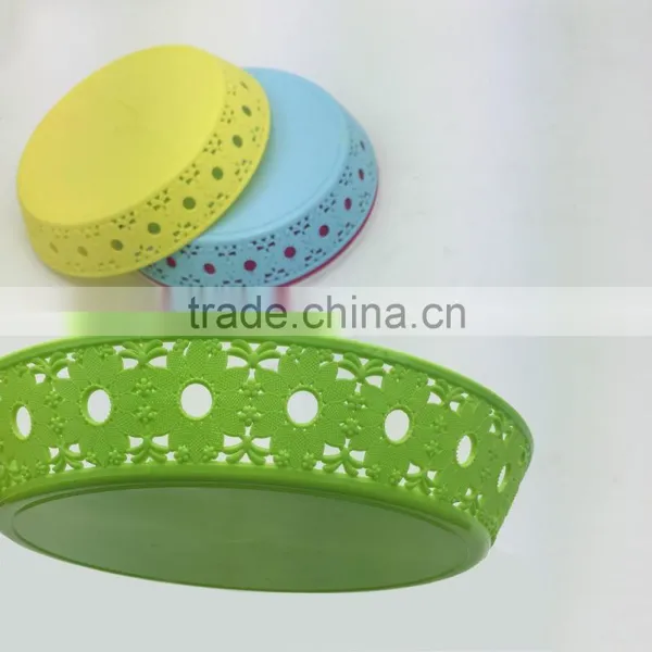 Round Snacks Dish & Candies Plate Fruit Container photo-4