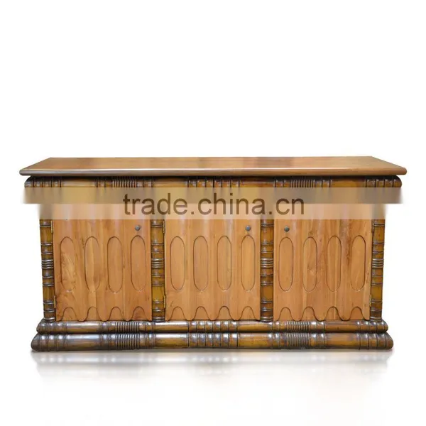 Buffet Console Roman Classic Natural Teak Wood Furniture photo-2