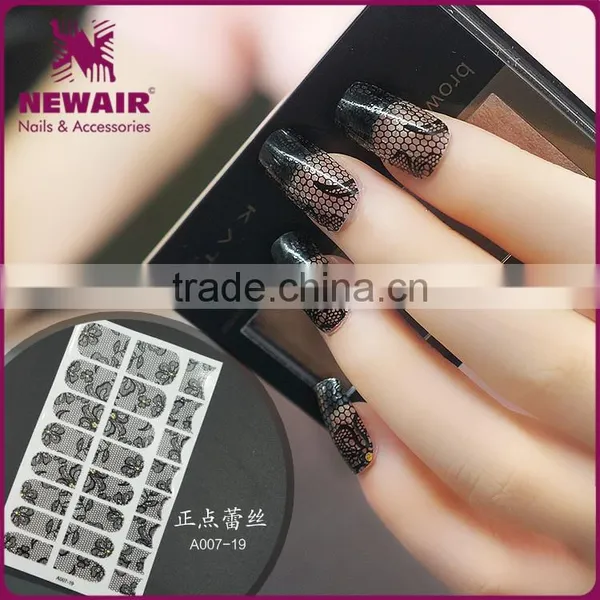New Arrival 24pcs Wholesale Punctual Lace Foil Nail Sticker photo-2