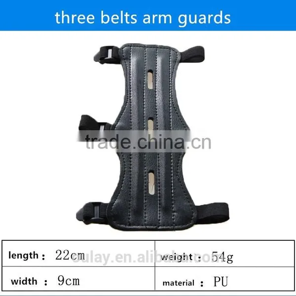 PU And Cowhide Archery Hunting Safe Arm Guards With 2 ,3 and 4 Straps photo-2