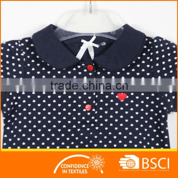 Full Heart Printing Baby Girl Party Dress Children Frocks Designs photo-3