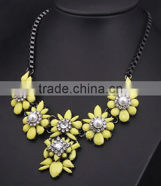 Fashion Multicolor Resin Pendant Cheap Necklace Jewelry Hot Sale photo-2