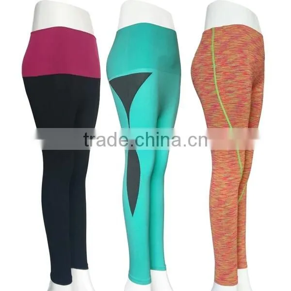 2016 Latest Design Tight Fitted High Quality Yoga Pants Running Tights for Women photo-3