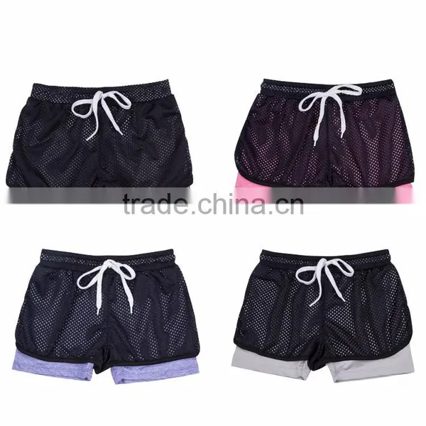 Factory Wholesale Custom Sportswear Gym Shorts Hotpants Girls Yoga Pants photo-5
