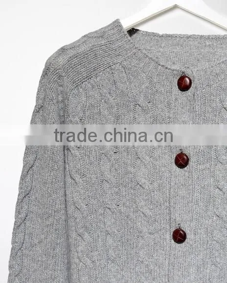 New Design Woolen Knitted Women Sweater Cardigan photo-5