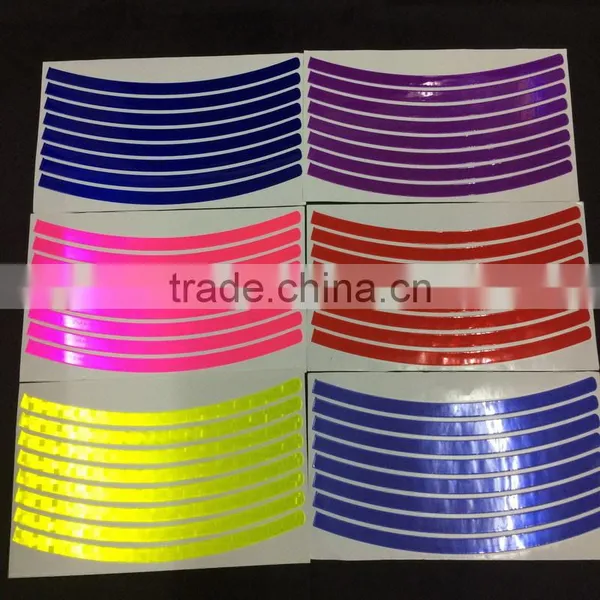 Fashion Colorful Glow in the Dark Bike Reflective Wheel Rim Sticker photo-6