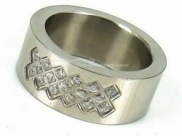 Fashion Jewelry Diamond Ring With Crystal For Young Women / Men photo-3