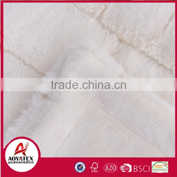 Fashion Pattern Fake Fur Throw Flannel Faux Fur Blankets photo-4