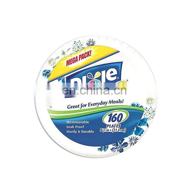 High Quality Antique Design Printed Unique Round Shape Plastic Display Plate photo-2
