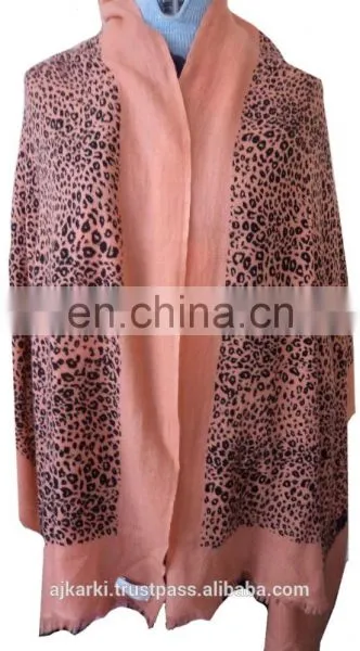 Woven and Knitted Cashmere With Block (Screen) Print photo-4