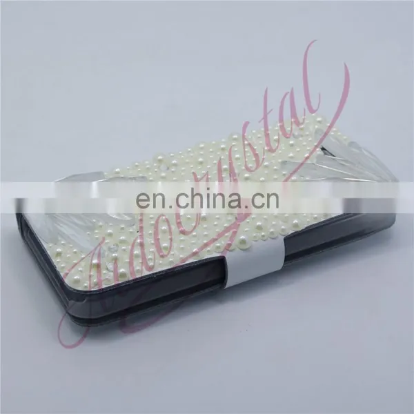 Aidocrystal Pearl Double White Feather Flower Customized Phone Covers for Huawei P9 Lite photo-5