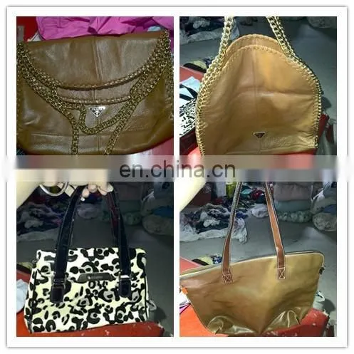 Bulk Wholesale Used Bags School Bags From Germany Lady Pu Leather Handbags