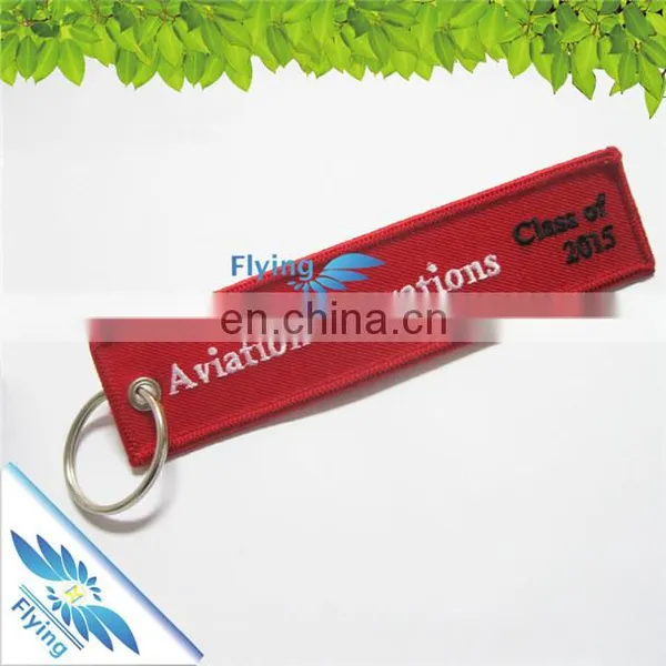 Fashion Embroidery Key Ring Decoration, Awesome Custom Shape Embroidery Key Chain for Cheap Sale photo-3