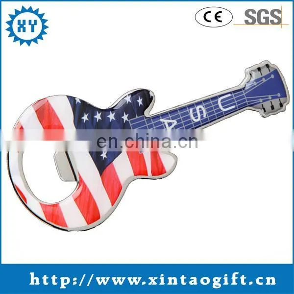 Special offer customized beer bottle opener with guitar shape