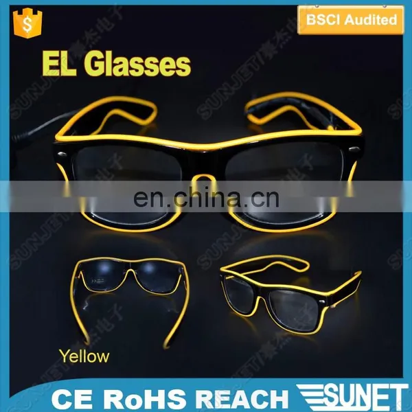 Party Decorations Colorful Led Lights el Reading Glasses With Led Light photo-5