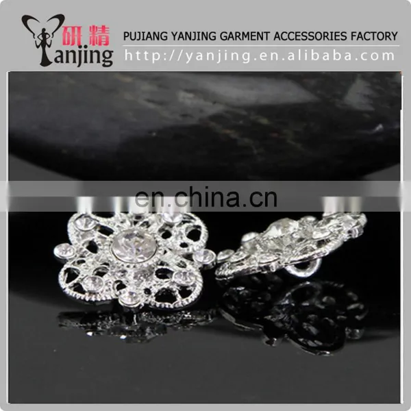 Wholesale Hot Sell Glass Crystal Rhinestone Shank Button photo-4