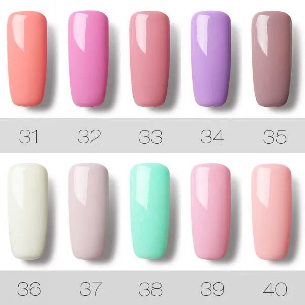 58 Colors Barbie Soak-off UV Nail Gel Polish Long Lasting Nail Art Manicure 7ML