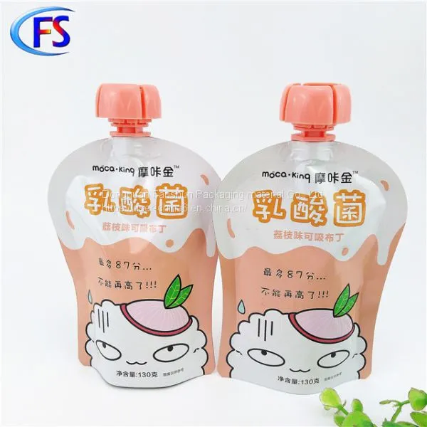 Manufacturers Produce 130ml ChildLife Liquid Calcium PE Sterile Stand Jet Nozzle Plastic Composite Packaging Bags photo-5