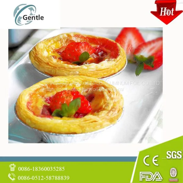 One-time egg tart food grade aluminium container