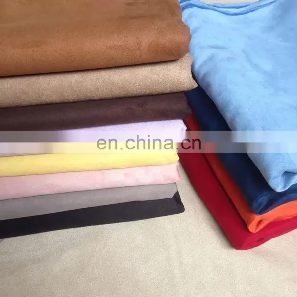 2019 Wholesale 100% Polyester Sofa Faux Suede Fabric for Home Textile photo-4