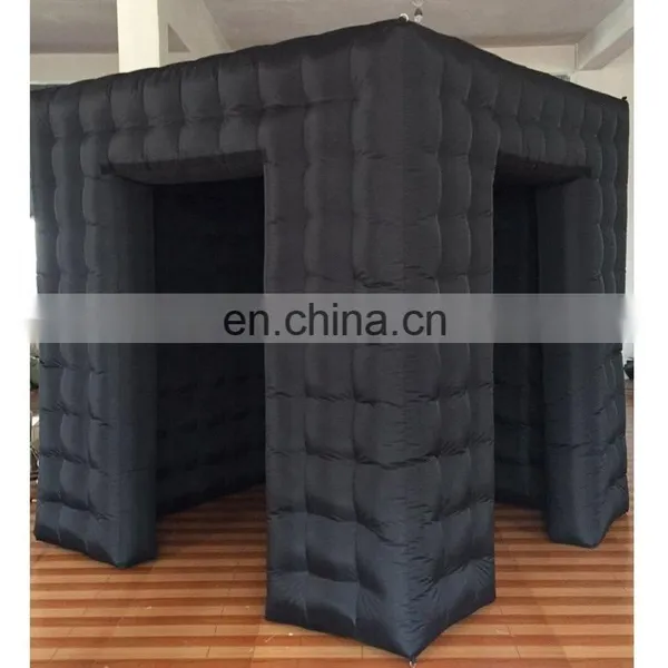 Hot Sale Wedding Party Selfie Props Blow Up Enclosure Black Cube Tent LED Lighted Inflatable Photo Booth photo-5