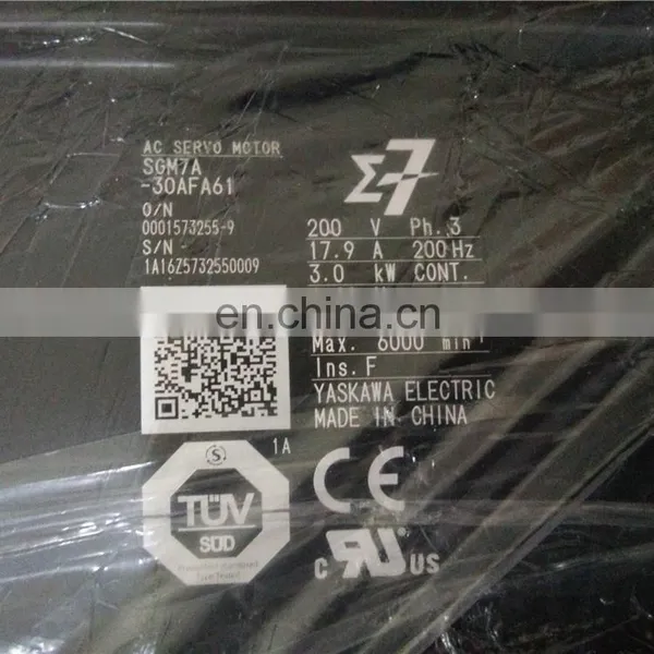 CNC Router AC Servo Motor 3kw Yaksawa SGM7A-30AFA61 photo-6