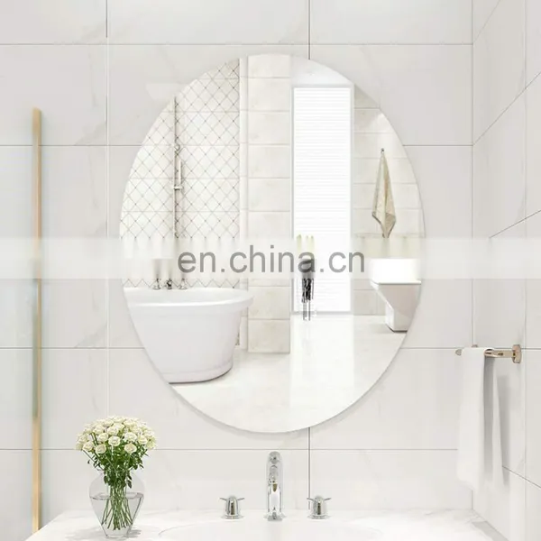 Bevelling Frameless Clear Bathroom Shower Glass Mirror Factory Price photo-3