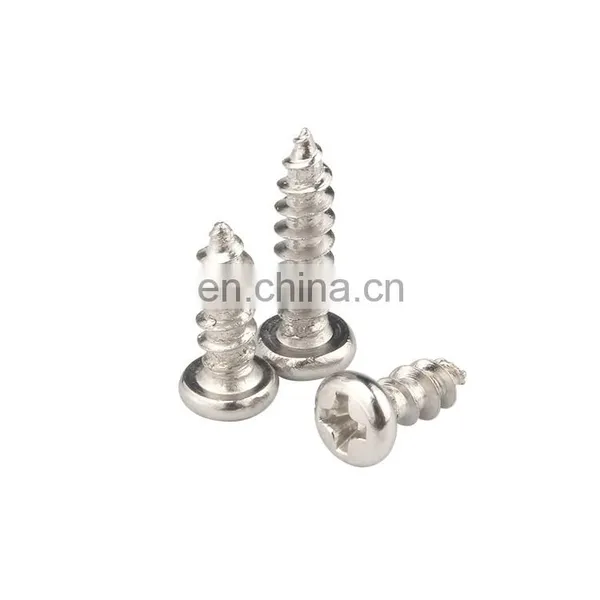 Stainless Steel Self-tapping Screws Pan Head M2-M6 Nickel Finish Phillips Drive photo-2