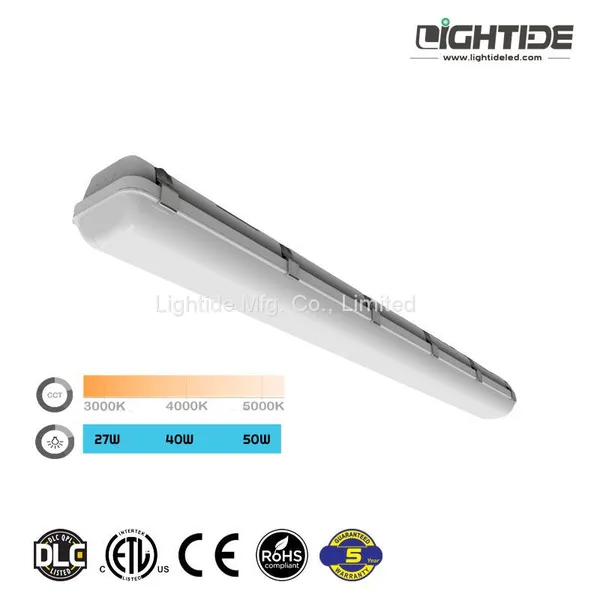 Lightide 4′ линейные светодиодные люстры высокого потолка для гаражей с регулируемой мощностью и цветовой температурой