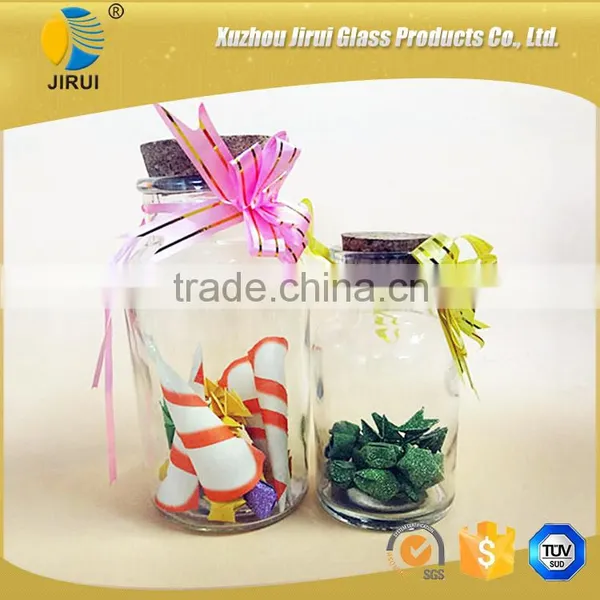 600ml Clear Glass Wishing Bottle With Wishing Stars photo-5