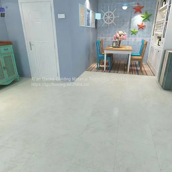 GKBM Greenpy SY-S3014 4mm Eco-Friendly Waterproof Click Gray Rock Stone Plastic Composite SPC Flooring for Office photo-5