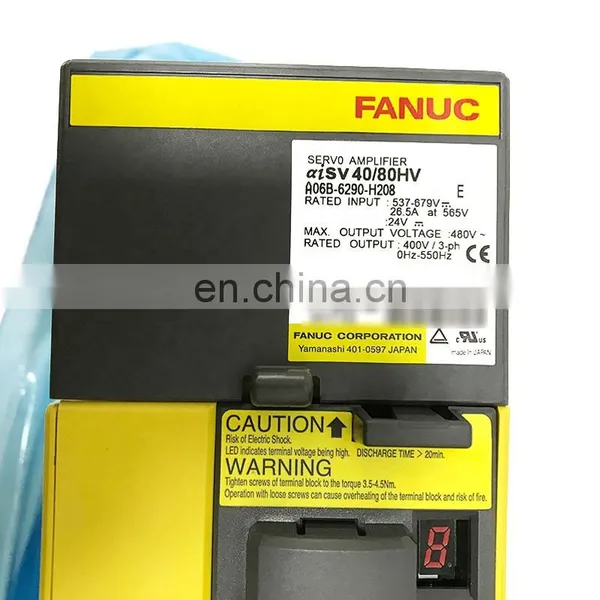 CNC Parts A06B-6290-H208 Fanuc Servo Amplifier Module AiSV 40/80HV-B photo-3