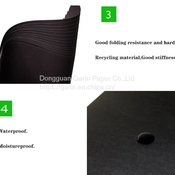 230gsm 280gsm 330gsm 380gsm 430gsm 480gsm Black Cardboard 787mm 889mm Black Paperboard Rolls photo-4