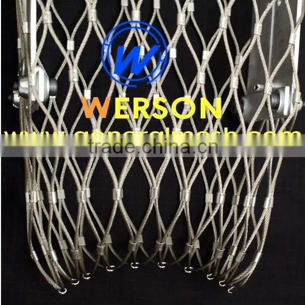 Stainless Steel Webnet Trellis for Balustrade, Green Walls | Generalmesh photo-2