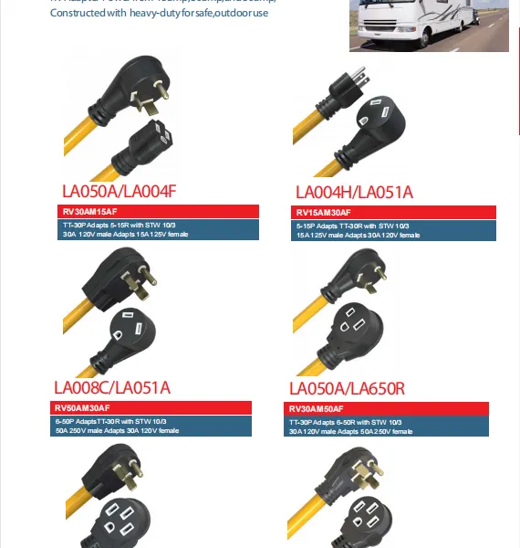 LA008H/RV14-30R-H、LA008H/LA14-50R 30A RV Power Supply Cord photo-4