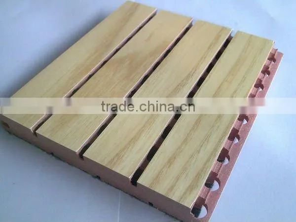 3d Mdf Grooved Wooden Auditorium Cheap Diffuser Acoustic Panel photo-6