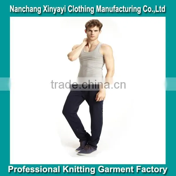 Menswear Wholesale Loose Fit Y Back Stringer Tank Top