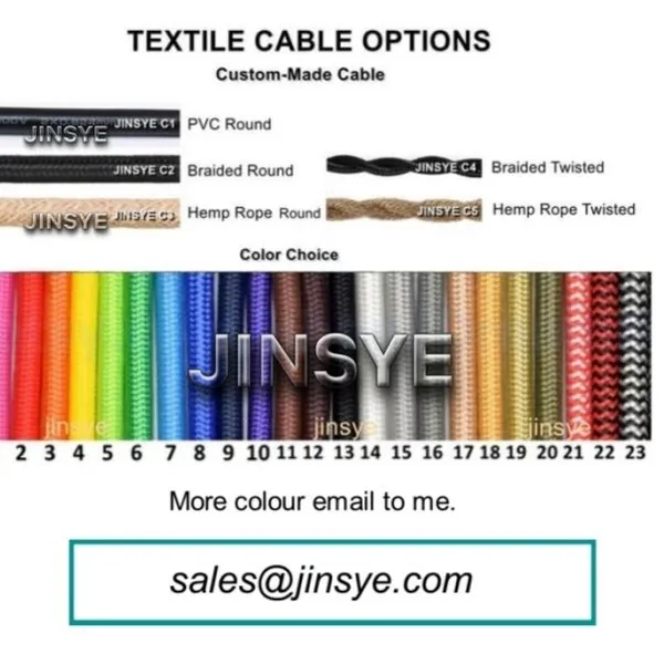 UL E26 Lampholder On Off Switch Lamp Cable Black Golden Mint Lamp Cord Power Cords US Power Cable photo-4