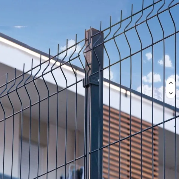Grey Powder Coated 3D Welded Mesh Fence Modern Villa Outdoor Boundary Fencing Panel photo-4