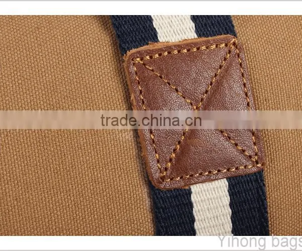Simple Canvas Leather Duffle Bag photo-5